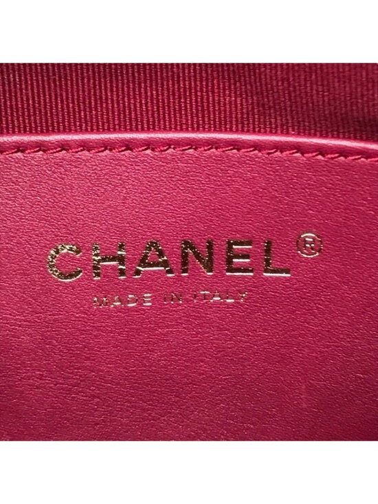 Chanel Quilted Lambskin CC Logo Drawstring Chain Backpack Pack Black main image 4